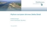 DSD-NL 2014 - NGHS Scripting in Delta Shell - Python scripten, Hidde Elzinga, Deltares