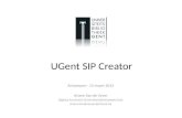 SIP Creator UGent (Ariane Van de Vijver, digitaal archivaris Universiteitsbibliotheek Gent)italeduurzaamheid