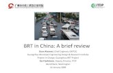 BRT in China: A brief review