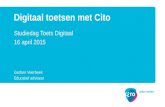 Presentatie Toets Digitaal: Voor- en nadelen van digitaal toetsen in het PO (CITO)
