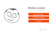 Visueel CV & portfolio Michiel Lensink
