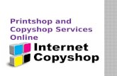 Printshop and copyshop online
