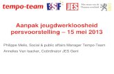 JES Stadslabo en Tempo-Team pakken jeugdwerkloosheid vernieuwend aan