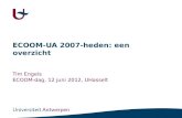 ECOOM-UA 2007-heden: een overzicht