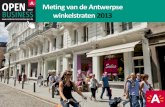 Meting van de Antwerpse winkelstraten 2013