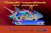Vakantie-inspiratieboek voor managers ... Vakantie-inspiratieboek Vakantie. Bijkomen! Andere dingen