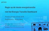 Regie op de lokale energietransitie met het Energie Transitie 2018-06-12آ  Regie op de lokale energietransitie