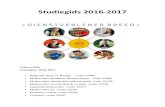 Studiegids 2016-2017 ... Studiegids 2016-2017 Cohort 2016 Schooljaar 2016 -2017 Helpende Zorg en Welzijn