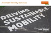 Alliander Mobility Services - Over Morgen ¢â‚¬¢ Introductie Alliander Mobility Services ¢â‚¬¢ Onze visie