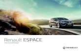 Renault ESPACE Renault ESPACE Instructieboekje een passie voor presteren ELF partner van de RENAULT