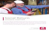 Social Return - Hogeschool Rotterdam ... Social return (SR) een belangrijk politiek onderwerp, want