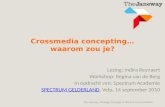 Crossmedia concepting: Waarom zou je?