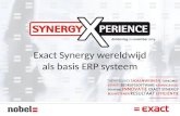 Exact Synergy wereldwijd als basis ERP | Synergy Xperience '13