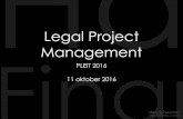 Legal Project Management (LPM) op het congres PLEIT 2016