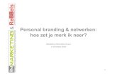 Personal Branding en Netwerken