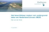 DSD-NL 2014 - iMOD Symposium - 11b. Het beschikbaar maken van ondergrond data van Nederland binnen iMPD, Giel van der Grind, Deltares