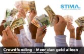 Crowdfunding  - meer dan geld alleen - STIMA