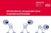 Rotterdams arbeidsmarktperspectief door realiteit