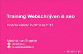 Training Webschrijven en SEO - deel 1
