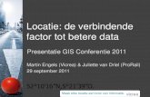 Locatie: de verbindende factor tot betere data