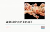 Sponsoring en donatie