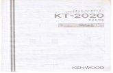 KENWOOD KT-2020 هڈ–و‰±èھ¬وکژو›¸ - BLUESS Laboratory KT-2020 KENWOOD *Eli, 750/3000 r AM 'vâ€” 100V 200V