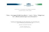 â€کDe mogelijkheden van Six Sigma in dienstenprocessenâ€™ 2010. 6. 7.آ  De mogelijkheden van Six Sigma