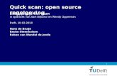 Quick scan: open source regelgeving
