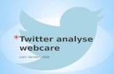 Twitter analyse webcare