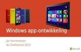 Windows app-ontwikkeling Jan Hummelman i&i Conferentie 2012