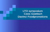 LTO symposium Cees Goettsch Davinci Foodpromotions
