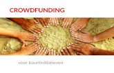 Workshop crowdfunding voor buurtinitiatieven