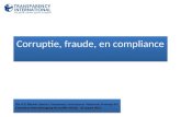 Corruptie ,  fraude , en compliance