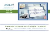 Presentatie BViC - Preventief communicatieplan opstellen