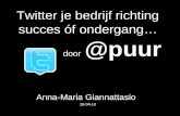 Succes op twitter door @puur anna maria giannatasio