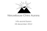 Nieuwbouw Chiro Aurora Info-avond buren 28 december 2012