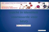Workshop Teun Hardjono Congres Identiteit : Inzicht en identiteit voorwaarde voor MVO