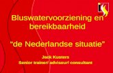 Bluswatervoorziening en bereikbaarheid â€œde Nederlandse situatieâ€‌