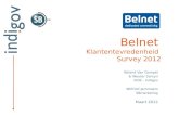 Belnet Klantentevredenheid  Survey  2012