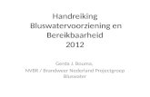 Handreiking  Bluswatervoorziening en Bereikbaarheid 2012