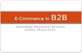 E-commerce in B2B, Gastcollege Martin van Dam, Beeckestijn Business School, Digital marketing, 29 juni 2011