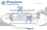 Het vermogen van innovatie op het pensioen - Jenze Bosma & Sjaak van Heukelum