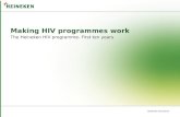 HEINEKEN International Making HIV programmes work The Heineken HIV programme- First ten years