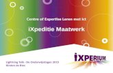 Lightning talk: iXpeditie Maatwerk
