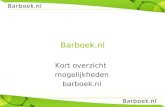 Kort overzicht mogelijkheden barboek.nl