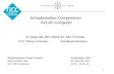 1 Schaakstudies Componeren met de Computer H.Jaap van den Herik en Jan Timman TiCC Tilburg UniversitySchaakgrootmeester Workshop Max Euwe CentrumAmsterdam,