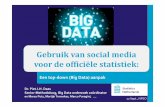 Gebruik van sociale media voor de statististiek - Piet Daas