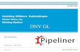 Inleiding Offshore Buisleidingen - · PDF fileInleiding Offshore Buisleidingen Pipeliner Offshore dag Stichting Pipeliner ... BS PD 8010-2 BS EN 1594 plus IGE/TD/1 NEN 3651 ASME B31.3