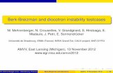 Berk-Breizman and diocotron instability testcases mehrenbe/AMVV2012_mehrenberger.pdf · PDF file BERK-BREIZMAN TESTCASE Reference and physical context R. G. L. Vann, Characterization