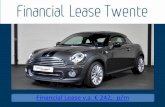 Financial lease twente mini cooper coupe